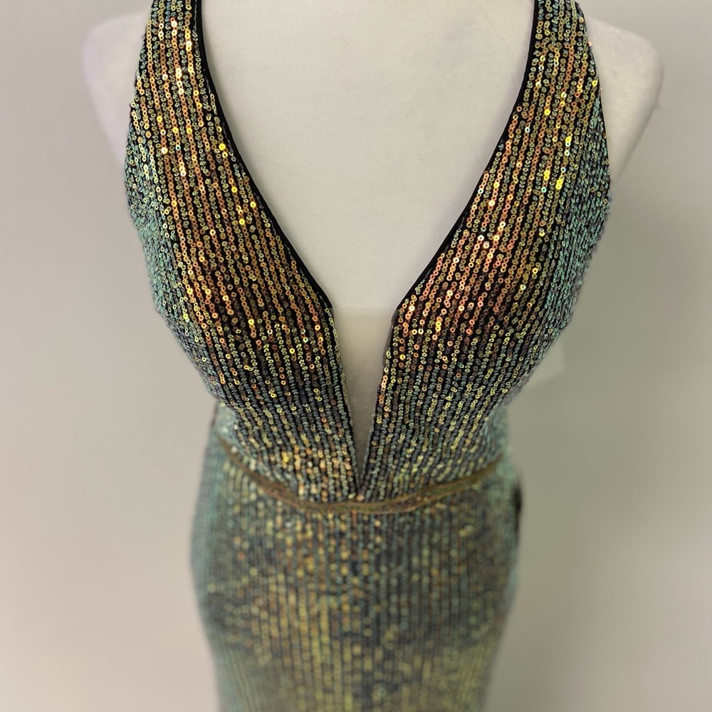 GLOW Dress Gunmetal Size 6 New With Tags - Picture 3 of 10